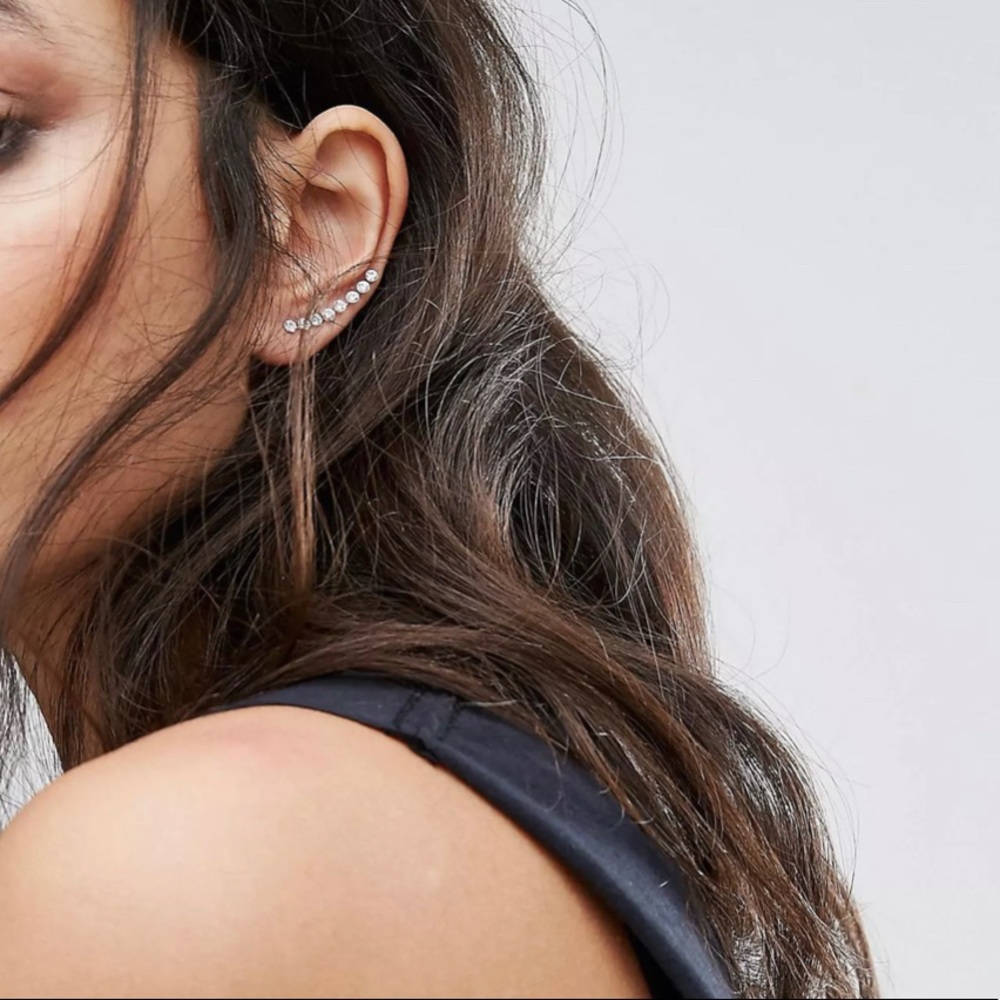 Kingsley Ryan Sterling Silver Multi Stone Ear Climber